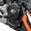 Kryty motoru R&G Racing pro motocykly KTM 125/200 Duke, černé (pár)